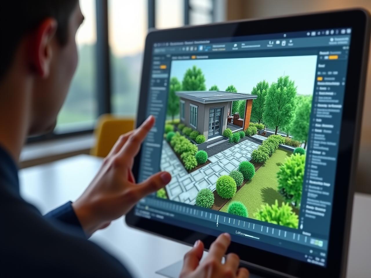Garden design planning with 3D visualization